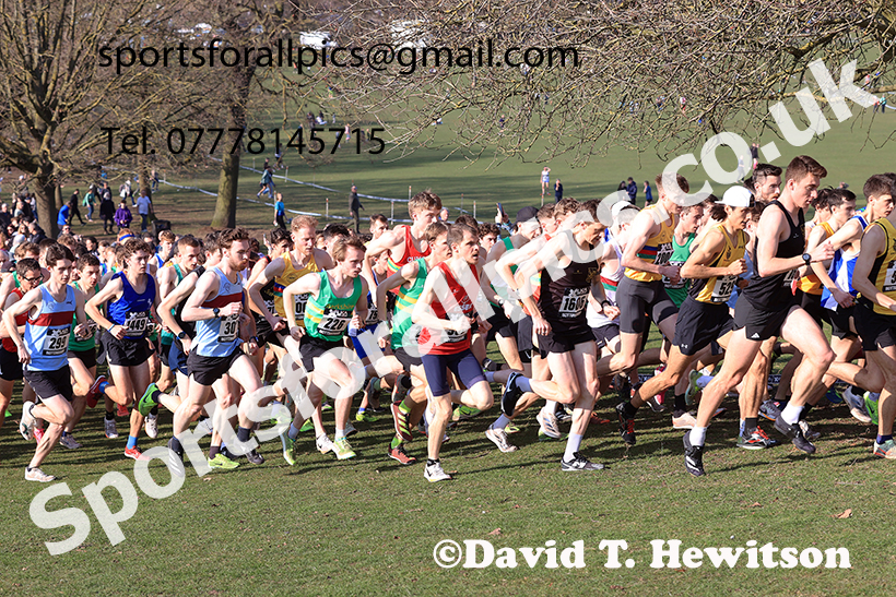 Senior mens 2025 UK CAU Inter Counties Cross Country Champs., Wollaton Park, Nottingham. Photo: David T. Hewitson/Sports for All Pics